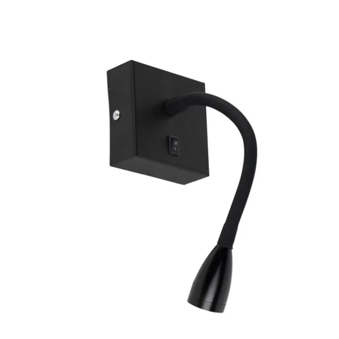 Moderne flexible Wandleuchte schwarze LED - Flex