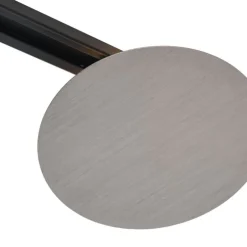 Moderne gunmetal Deckenleuchte für Schienenbeleuchtungssystem 1-phasig 2-Lichter - Iconic Pulley