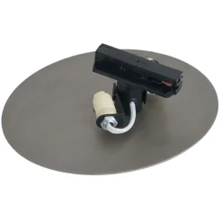 Moderne gunmetal Deckenleuchte für Schienenbeleuchtungssystem 1-phasig 2-Lichter - Iconic Pulley