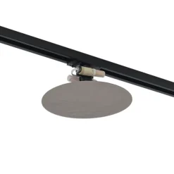 Moderne gunmetal Deckenleuchte für Schienenbeleuchtungssystem 1-phasig 2-Lichter - Iconic Pulley