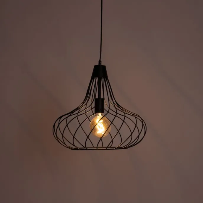 Moderne hanglamp zwart - Iggy