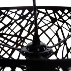 Moderne hanglamp zwart - Ludwig