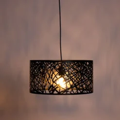 Moderne hanglamp zwart - Ludwig