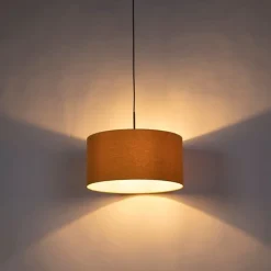 Moderne Hängelampe 50 cm gelb mit schwarz - Combi 1