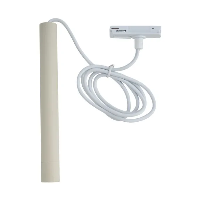 Moderne Hängelampe Beige mit Weiß für 1-Phasen-Schienensystem - Iconic Frini