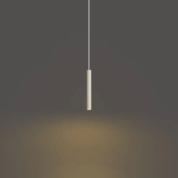 Moderne Hängelampe Beige mit Weiß für 1-Phasen-Schienensystem - Iconic Frini