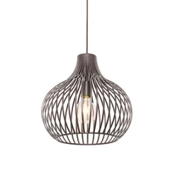 Moderne Hängelampe braun 38 cm - Sapphira