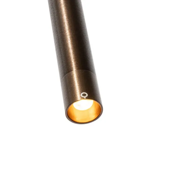 Moderne Hängelampe Dunkelbronze für 1-phasiges Schienensystem - Iconic Frini