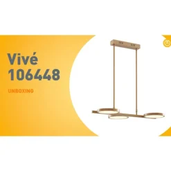 Moderne Hängelampe Gold inkl. LED 3-stufig dimmbar 3-flammig - Vivé