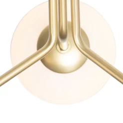 Moderne Hängelampe Gold mit Opalglas 3-flammig - Coby