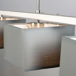 Moderne Hängelampe grau mit grauen Schirmen 3-flammig - VT