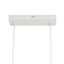 Moderne Hängelampe Holzprint mit Weiß 6-Licht - Jeana Straight