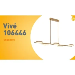 Moderne Hängelampe inkl. LED 3-stufig dimmbar gold 5-flammig - Vivé