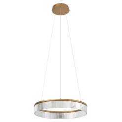 Moderne Hängelampe Messing 59cm inkl. LED 3-Stufen-Dimmbar - Anello Chandelier
