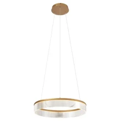 Moderne Hängelampe Messing 59cm inkl. LED 3-Stufen-Dimmbar - Anello Chandelier