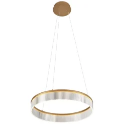 Moderne Hängelampe Messing 59cm inkl. LED 3-Stufen-Dimmbar - Anello Chandelier