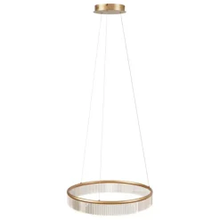 Moderne Hängelampe Messing 59cm inkl. LED 3-Stufen-Dimmbar - Anello Chandelier
