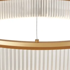 Moderne Hängelampe Messing 78cm inkl. LED 3-Stufen-Dimmbar - Anello Chandelier