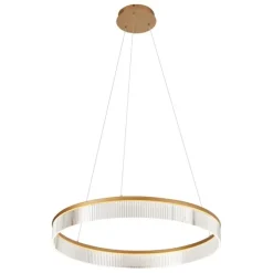 Moderne Hängelampe Messing 78cm inkl. LED 3-Stufen-Dimmbar - Anello Chandelier