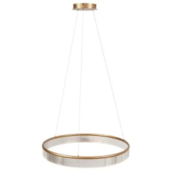 Moderne Hängelampe Messing 78cm inkl. LED 3-Stufen-Dimmbar - Anello Chandelier