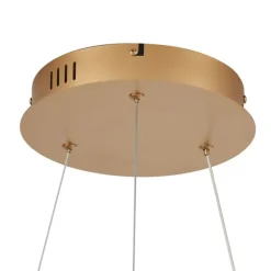 Moderne Hängelampe Messing 78cm inkl. LED 3-Stufen-Dimmbar - Anello Chandelier