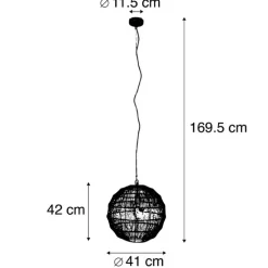 Moderne Hängelampe Messing 42 cm - Bolti