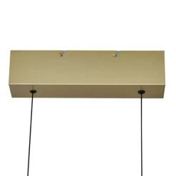 Moderne Hängelampe Messing inkl. LED 3-Stufen-Dimmbar Easylift - Straight