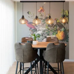 Moderne Hängelampe schwarz 4-Licht - Sapphira