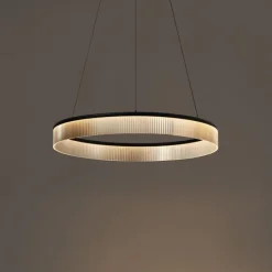 Moderne Hängelampe Schwarz 78cm inkl. LED 3-Stufen-Dimmbar - Anello Chandelier