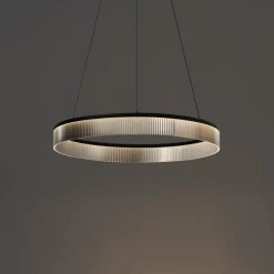 Moderne Hängelampe Schwarz 78cm inkl. LED 3-Stufen-Dimmbar - Anello Chandelier