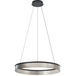 Moderne Hängelampe Schwarz 78cm inkl. LED 3-Stufen-Dimmbar - Anello Chandelier