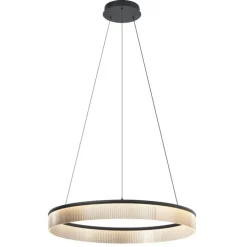 Moderne Hängelampe Schwarz 78cm inkl. LED 3-Stufen-Dimmbar - Anello Chandelier