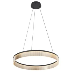 Moderne Hängelampe Schwarz 78cm inkl. LED 3-Stufen-Dimmbar - Anello Chandelier
