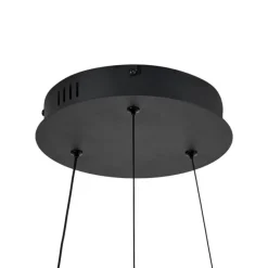 Moderne Hängelampe Schwarz 78cm inkl. LED 3-Stufen-Dimmbar - Anello Chandelier