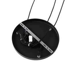 Moderne Hängelampe schwarz mit Opalglas 3-flammig – Drop