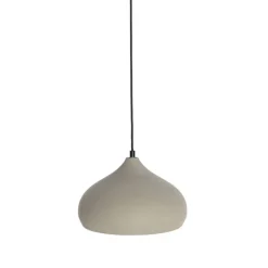 Moderne Hängelampe Schwarz mit Betonschirm - Nick