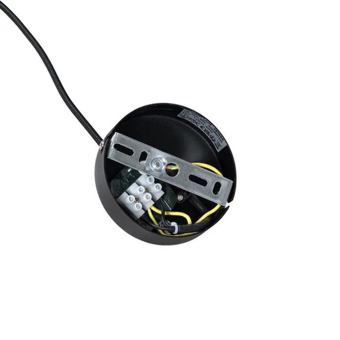 Moderne Hängelampe Schwarz mit Betonschirm - Nick