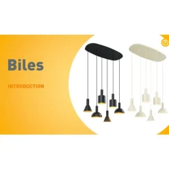 Moderne Hängelampe Schwarz 6-flammig - Biles