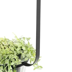 Moderne Hängelampe schwarz mit Glas rechteckig - Roslini