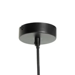 Moderne Hängelampe schwarz mit Glas rechteckig - Roslini