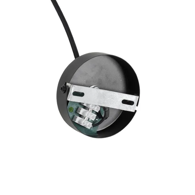 Moderne Hängelampe schwarz mit Glas rechteckig - Roslini