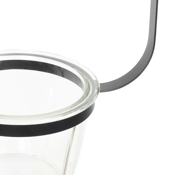 Moderne Hängelampe schwarz mit Glas rechteckig - Roslini