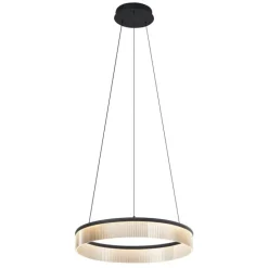 Moderne Hängelampe schwarz 59cm inkl. LED 3-Stufen-Dimmbar - Anello Chandelier