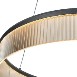 Moderne Hängelampe schwarz 59cm inkl. LED 3-Stufen-Dimmbar - Anello Chandelier