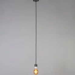 Moderne Hängelampe schwarz mit Schirm 45 cm weiß - Combi 1