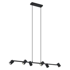 Moderne Hängelampe schwarz 6-flammig - Jeana Straight
