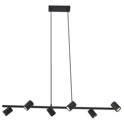 Moderne Hängelampe schwarz 6-flammig - Jeana Straight