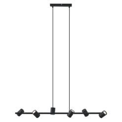 Moderne Hängelampe schwarz 6-flammig - Jeana Straight
