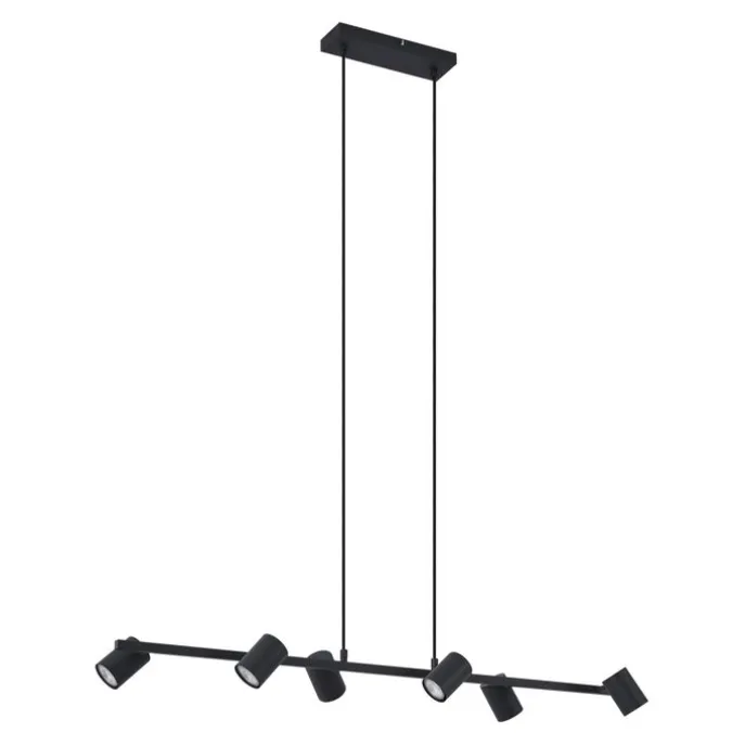 Moderne Hängelampe schwarz 6-flammig - Jeana Straight
