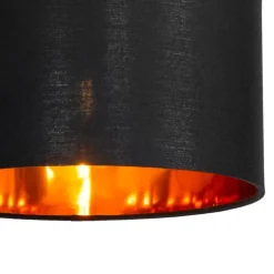 Moderne Hängelampe schwarz mit gold 125 cm 3-flammig - VT 3